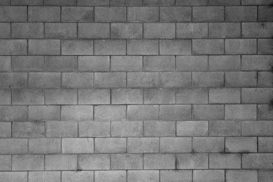Grey block wall