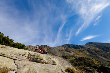 Tourists in Slovakian Mlynicka dolina © sitriel