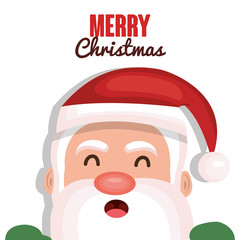 happy merry christmas card vector illustration design