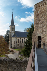 Fototapeta na wymiar Church and castle in Useldingen