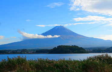 Mt. Fuji and Lake Kawaguchi, Japan