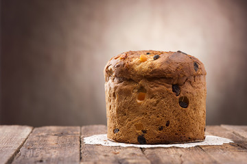 Homemade Panettone. Tradidional Italian Christmas Cake
