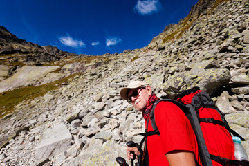 Tourist in Slovakian Mlynicka dolina © sitriel