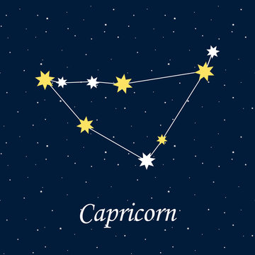 constellation capricorn zodiac horoscope astrology stars night