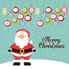 happy merry christmas card vector illustration design
