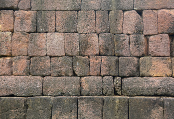 Nang Rum Stone Castle wall, Thailand