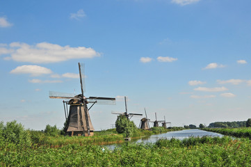 Olanda, Canali e Mulini a vento a Kinderdijk