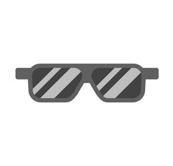 Vector glasses isolated on background.