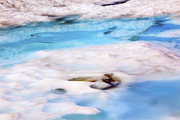 Mount Shuksan Blue Snow Pool Abstract Artist Point Washington US