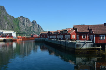 Fototapeta premium Lofoten Fischerhütte