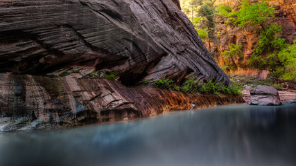 The Narrows Zion National Park Smooth Water