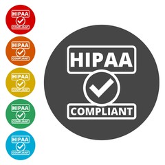 HIPAA badge - Health Insurance Portability and Accountability Act 