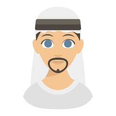 Arabic man face vector