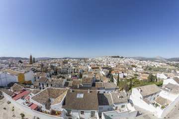 Fototapeta na wymiar Vista aérea de Antequera