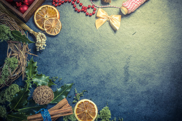 Making Christmas decorations