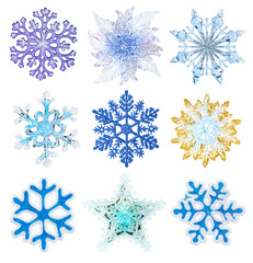 Set of snowflakes