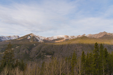 Mountains at sunrise