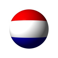 Sphere with flag of The Netherlands