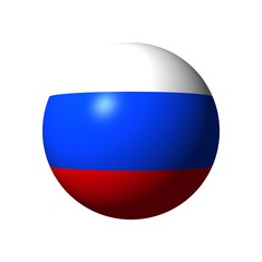 Sphere with flag of Russia