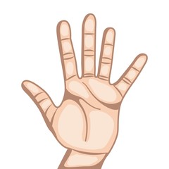 hand human symbol isolated icon vector illustration design
