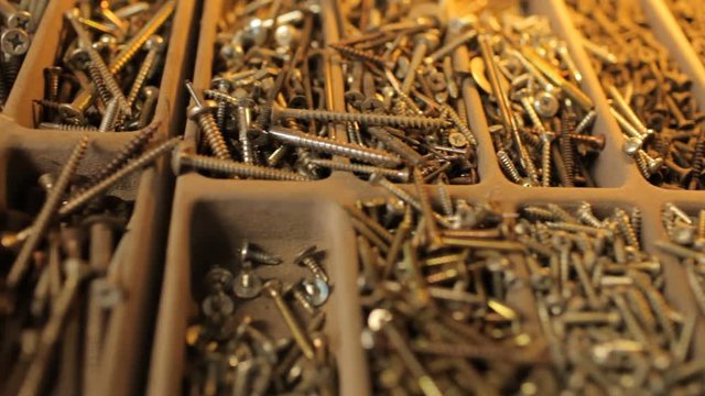 Close up on screws