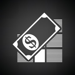 Stack of banknotes icon