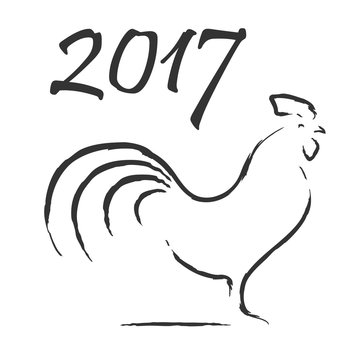 Chinese Calligraphy - 2017 Year of Rooster