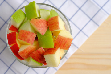 Healthy apple isolated.