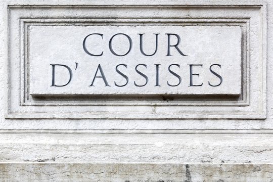 Assize court called cour d'assises in french, France