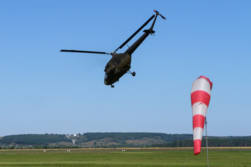 Weathervane and aviation at the airport.