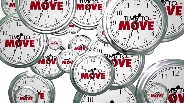 Time to Move Clocks Flying By Take Action Now 3d Animation