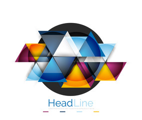 Triangle abstract background