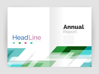 Motion concept. Business annual report cover templates