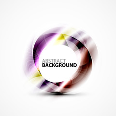 Colorful abstract circle banner