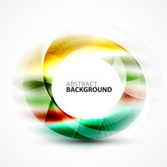 Modern shiny blurred swirl template