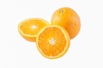 orange on white background