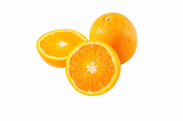 orange on white background