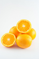 orange on white background