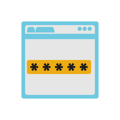 login access template isolated icon vector illustration design