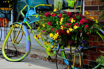Fototapeta na wymiar Flower Bicycle