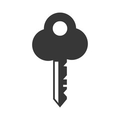 key shape security isolated icon vector illustration design