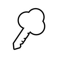key shape security isolated icon vector illustration design