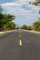 Fototapeta na wymiar Nicaraguan road view