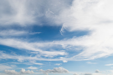 Fototapeta premium clouds white soft in the vast blue sky