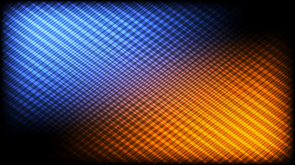 Abstract desktop hd wallpaper background. Vector pattern of shining crossing lines with bright blue & orange highlights. 16:9 HD aspect ratio.  - obrazy, fototapety, plakaty