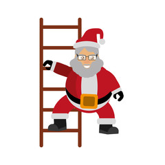 santa claus christmas character icon vector illustration design