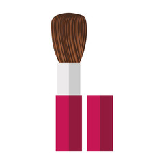 make up brush icon over white background. vector illustration