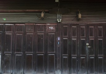 Asia old wood door texture vintage style