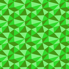 Low poly neon green pattern. Seamless vector background