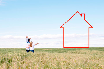 house and family